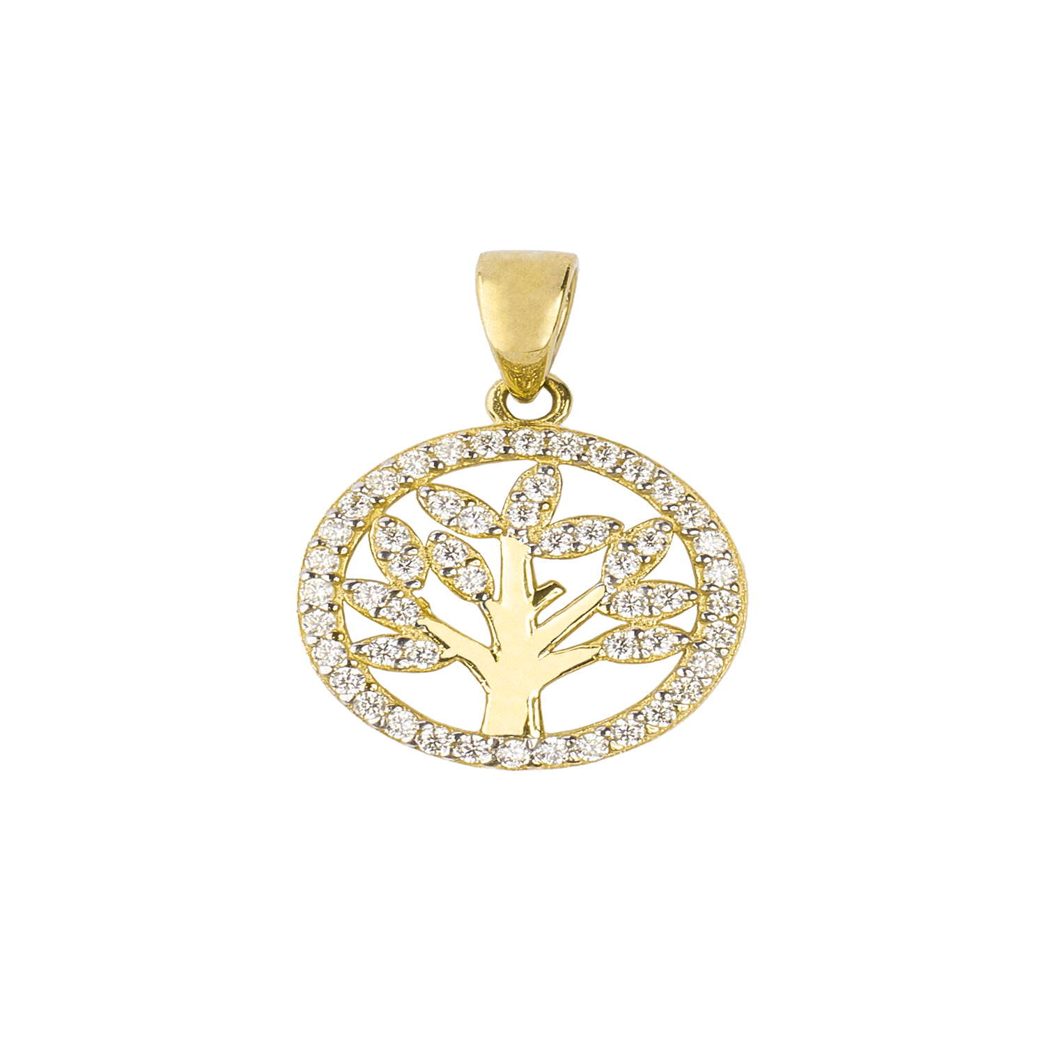 Colgante de Oro 18kt Arbol de la Vida en Circones 1