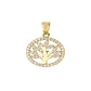 Colgante de Oro 18kt Arbol de la Vida en Circones - Miniatura 1