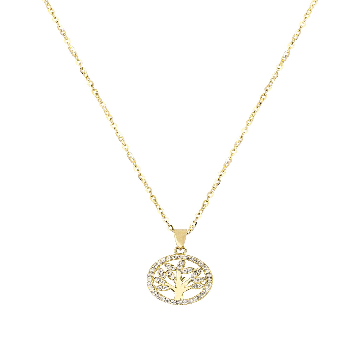 Colgante de Oro 18kt Arbol de la Vida en Circones 2