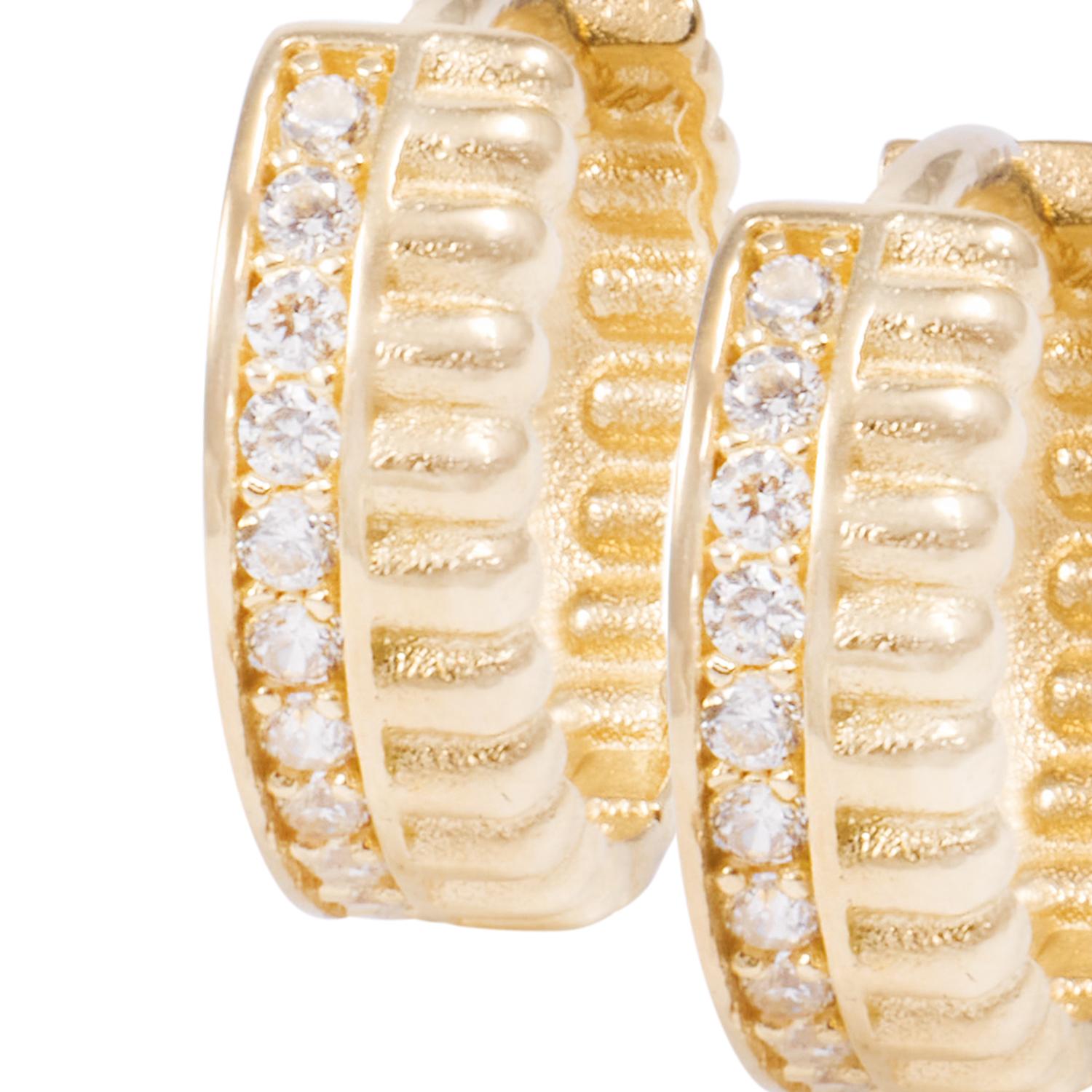 Aros de Oro de 18kt Argolla Linea Circón 2