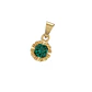 Colgante Oro Miel 18kt Sol con Garras de Esmeraldina 5mm - Miniatura 1