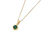 Colgante Oro Miel 18kt Sol con Garras de Esmeraldina 5mm - Miniatura 2