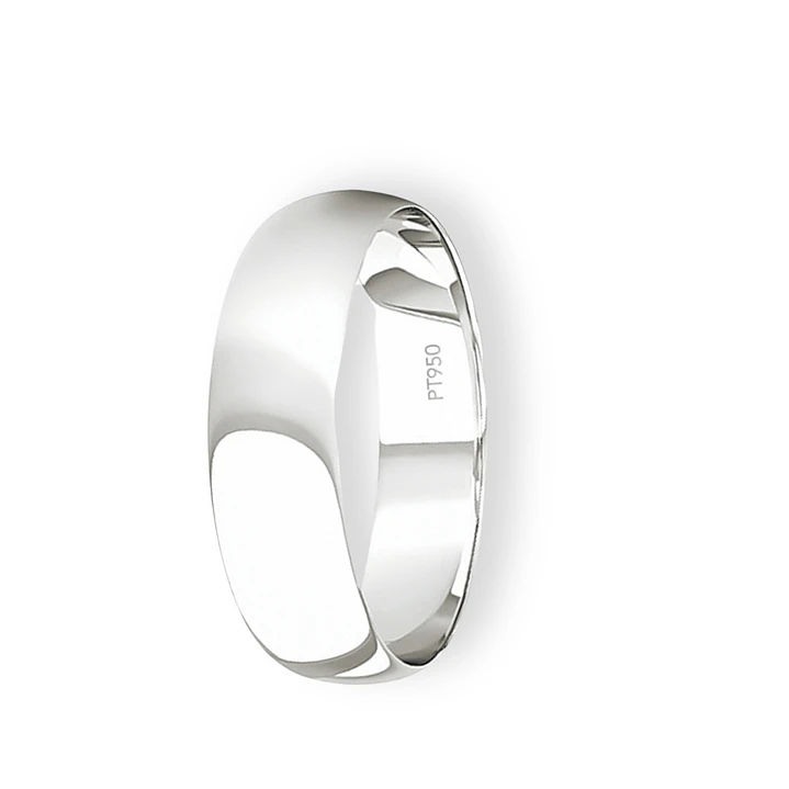 Argolla Matrimonio de Platino Inglés Vicenza de 4,0mm 1
