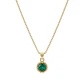 Colgante Oro Miel 18kt Sol con Garras de Esmeraldina 5mm - Miniatura 3