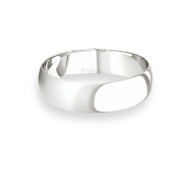 Argolla Matrimonio de Platino Inglés Vicenza de 4,0mm 2