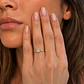 Anillo Oro Amarillo 18kt Abierto y Circonita 6mm - Miniatura 4