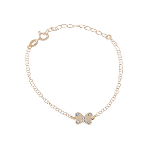 Pulsera Plata Esterlina 925 Mariposa Revestida en Oro 18kt