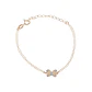 Pulsera Plata Esterlina 925 Mariposa Revestida en Oro 18kt - Miniatura 1