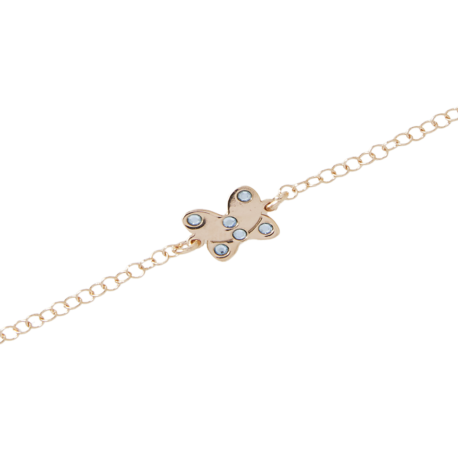 Pulsera Plata Esterlina 925 Mariposa Revestida en Oro 18kt 2