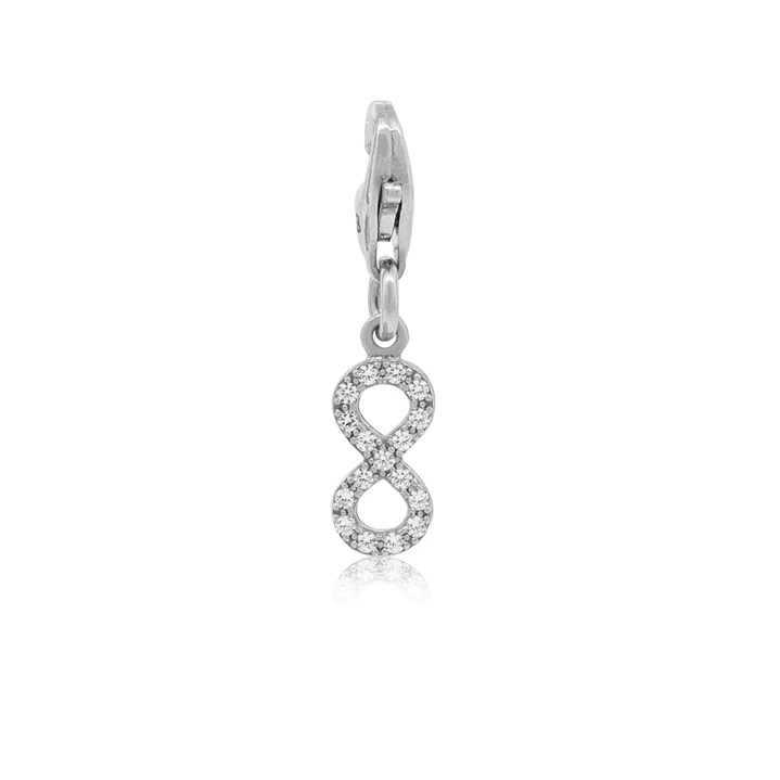 Colgante de Plata Esterlina 925 Infinito Circon 1