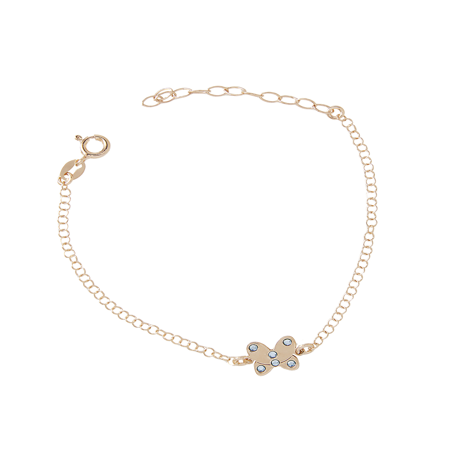 Pulsera Plata Esterlina 925 Mariposa Revestida en Oro 18kt 3