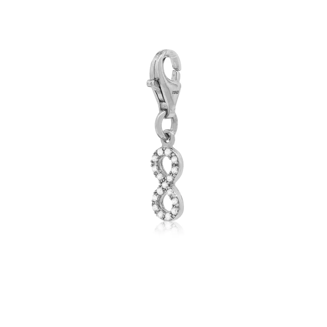 Colgante de Plata Esterlina 925 Infinito Circon 3