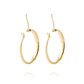 Aros de Oro 14kt Argolla Mitad Tubo 20mm - Miniatura 3
