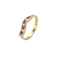 Anillo Oro Miel 18kt Brisa con Amatistas y Circonitas - Miniatura 1
