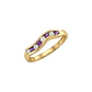 Anillo Oro Miel 18kt Brisa con Amatistas y Circonitas - Miniatura 2