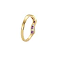 Anillo Oro Miel 18kt Brisa con Amatistas y Circonitas - Miniatura 3