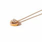 Collar Oro Miel 18kt Diamantes 1x27 Pts H/SI Corte Brillante - Miniatura 1