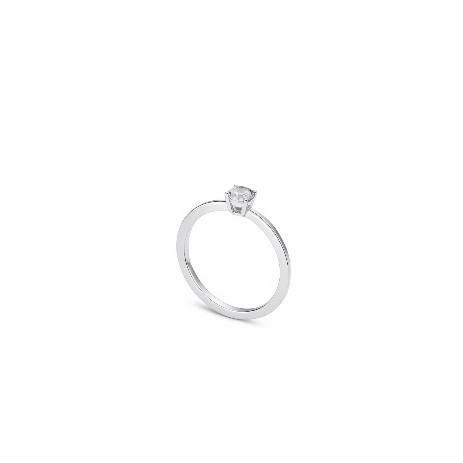 Anillo Oro Blanco 18kt Diamantes 3 Pts 2