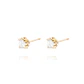 Aros de Oro 18kt Circón 4MM - Miniatura 2