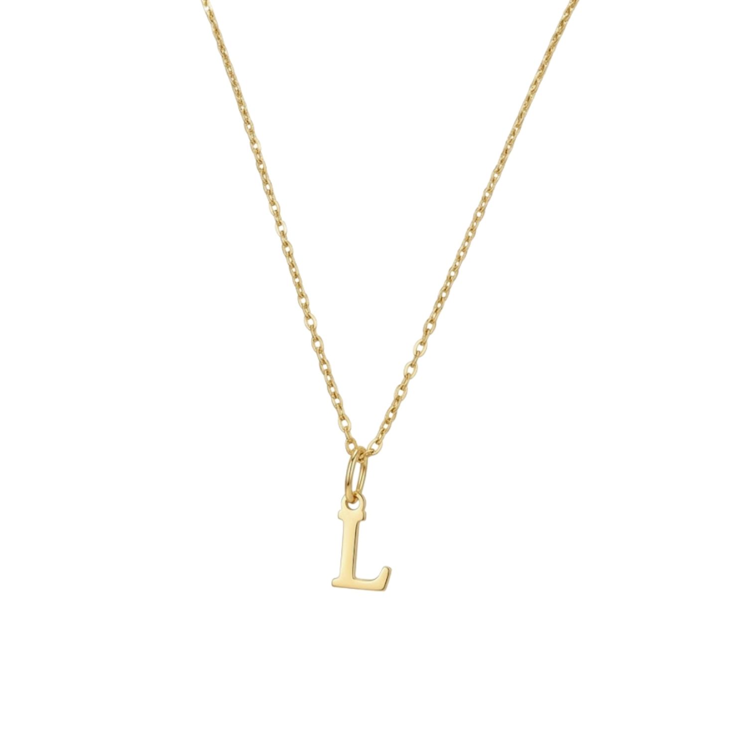 Colgante Inicial L Selecta Oro Miel 18kt 2