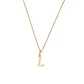 Colgante Inicial L Selecta Oro Miel 18kt - Miniatura 2