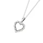 Colgante de Plata Esterlina 925 Corazón Brillante con Circonita - Miniatura 2