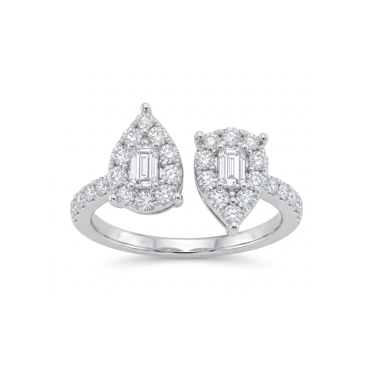 Anillo Oro Blanco 18kt Diamantes 52 Pts 2