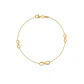 Pulsera Oro Amarillo 18kt Modelo Triple Infinito 8942 - Miniatura 1