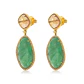 Aros Oro Amarillo 18kt Diamantes Esmeralda y Topacio - Miniatura 2