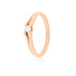Anillo Compromiso Oro Rosado 18kt  Milán 1x6ptos Diamante - Miniatura 1