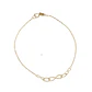 Pulsera de Oro 18kt Infinito Eslabon 4006 - Miniatura 1