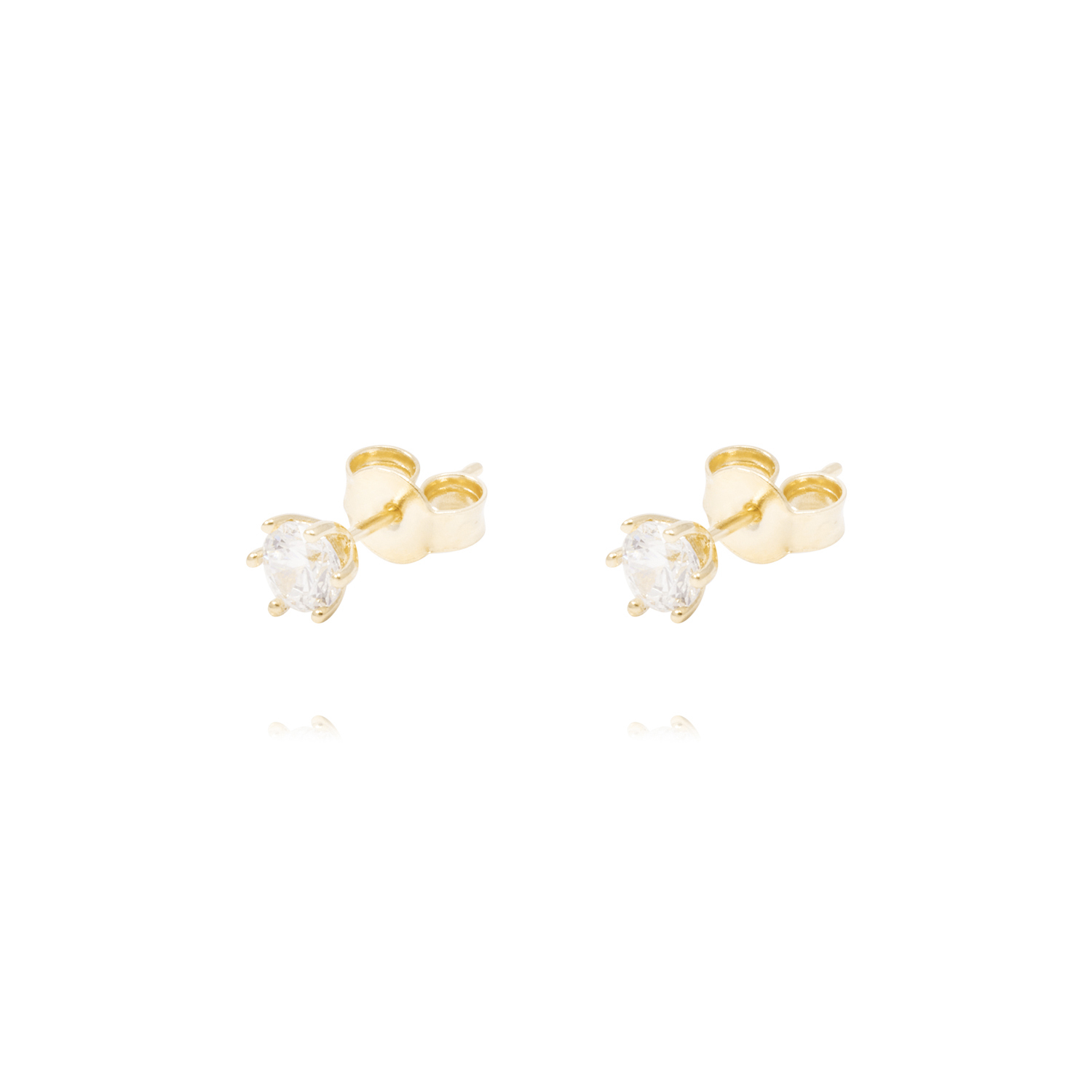 Aros Oro Amarillo 18kt Circonita Seis Grifas 1