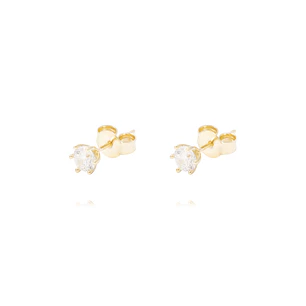 Aros Oro Amarillo 18kt Circonita Seis Grifas