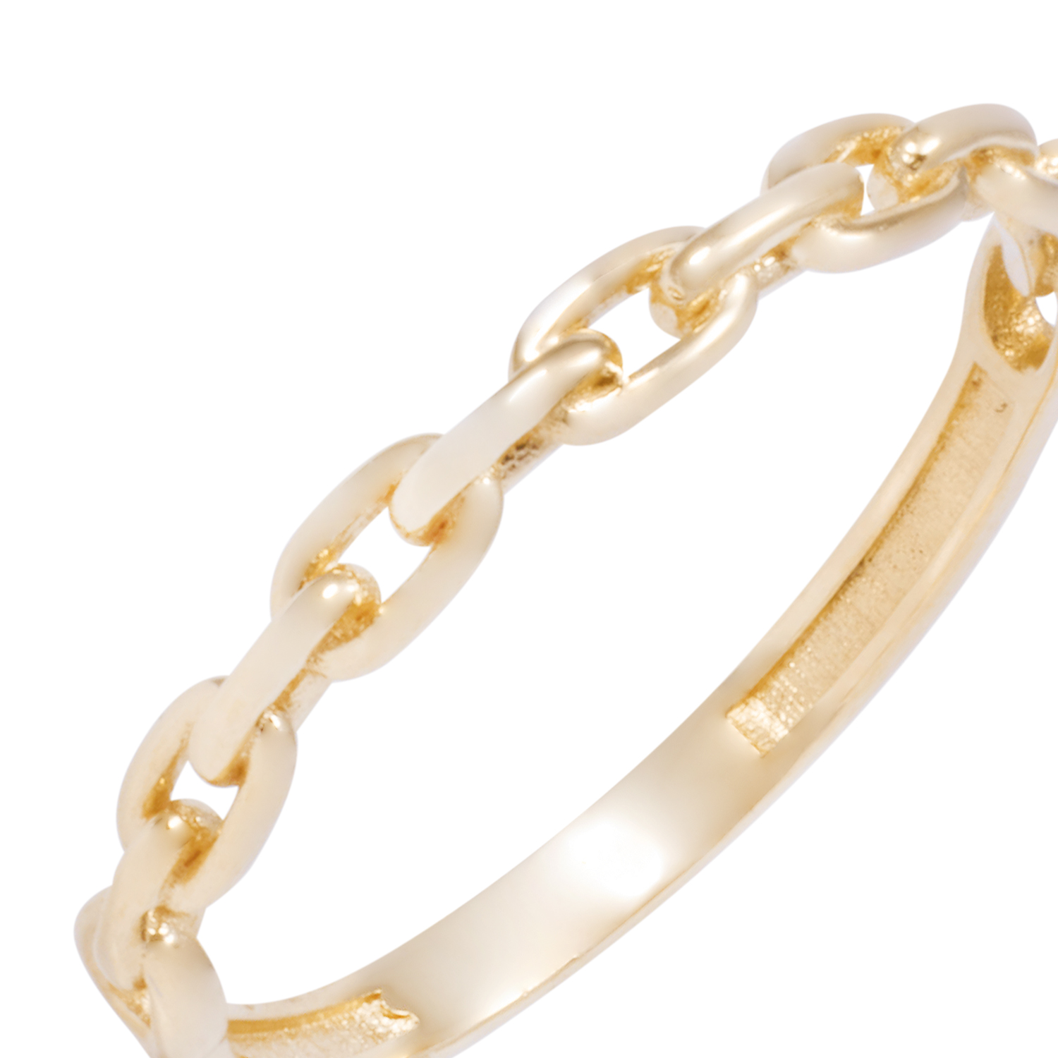 Anillo Oro Amarillo 18kt Eslabones Entrelazados 2