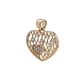 Colgante de Oro 18kt Modelo Corazon Circones filigrana - Miniatura 3