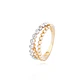 Anillo Oro Bicolor 18kt Bolitas Amarillas y Blancas - Miniatura 1