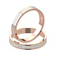 Par Argollas Matrimonio Bicolor de Oro Miel y Blanco 18kt Treccia 5,0mm - Miniatura 1