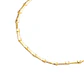 Pulsera Plata Esterlina 925 Rígida Circonita Revestido en Oro 18kt - Miniatura 2