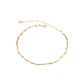Pulsera Plata Esterlina 925 Rígida Circonita Revestido en Oro 18kt - Miniatura 3