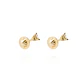 Aros de Oro 9KT Corazón Circonita Mediana 3 Grifas - Miniatura 2