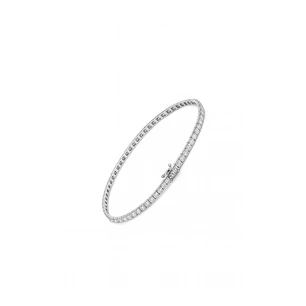 Pulsera Oro Blanco 18kt Diamantes Infinitos 1,0 Qts