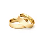 Par Argollas Matrimonio de Oro Amarillo 18kt Tubo Sagres de 5,0mm - Miniatura 3