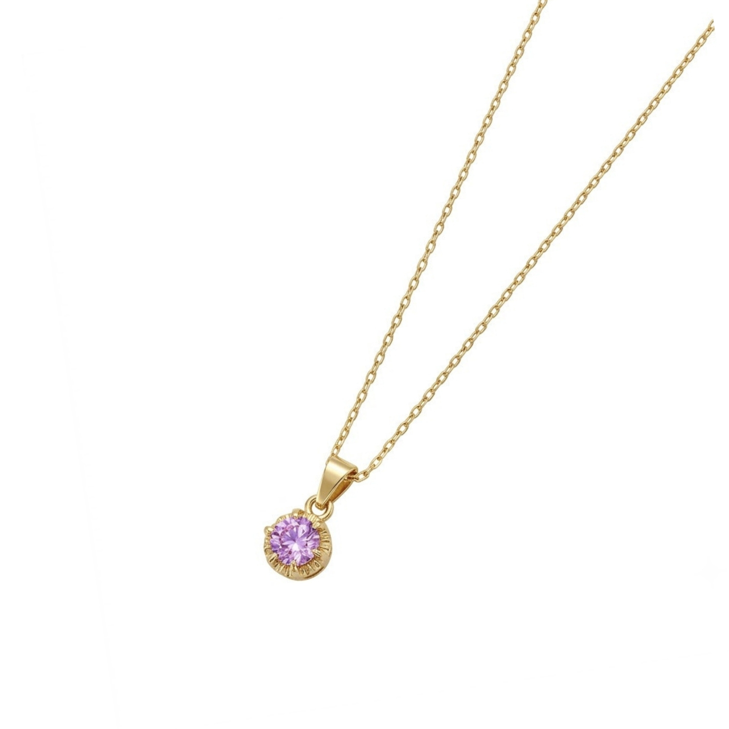 Colgante Oro Miel 18kt Sol con Garras de Rosa de Francia 4mm 2
