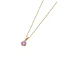 Colgante Oro Miel 18kt Sol con Garras de Rosa de Francia 4mm - Miniatura 2