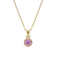 Colgante Oro Miel 18kt Sol con Garras de Rosa de Francia 4mm - Miniatura 3
