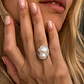 Anillo Oro Blanco 18kt Perla Nácar - Miniatura 4