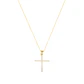 Colgante de Oro 18kt Cruz Circonita - Miniatura 2
