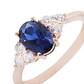 Anillo en Oro Miel 18kt Aurora Azul - Miniatura 2