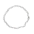 Pulsera de Oro 18kt Ondas Circonitas