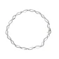 Pulsera de Oro 18kt Ondas Circonitas - Miniatura 1